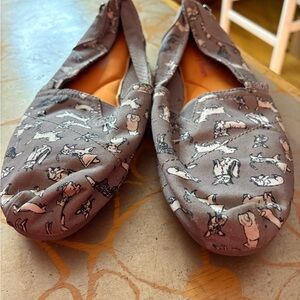 Skechers BOBS Collaboration Dogs Griege/ Gray Slip-On Shoes Size 10